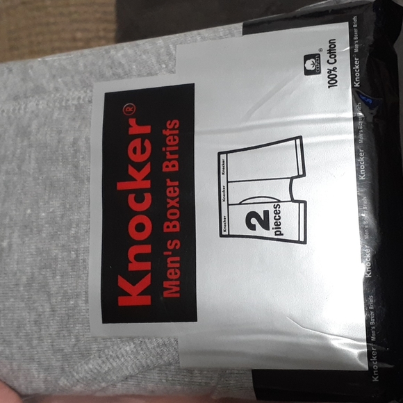 NWT Knocker 2-Pack Men's Cotton Boxer Briefs, Size 2XL (46-48) - Picture 5 of 7